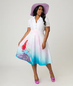 Disney Princess Collection by Unique Vintage Plus Size Ariel Swing Skirt