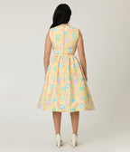 Preorder- Disney Mickey & Friends Collection by Unique Vintage Yellow & Easter Egg Livvie Swing Dress