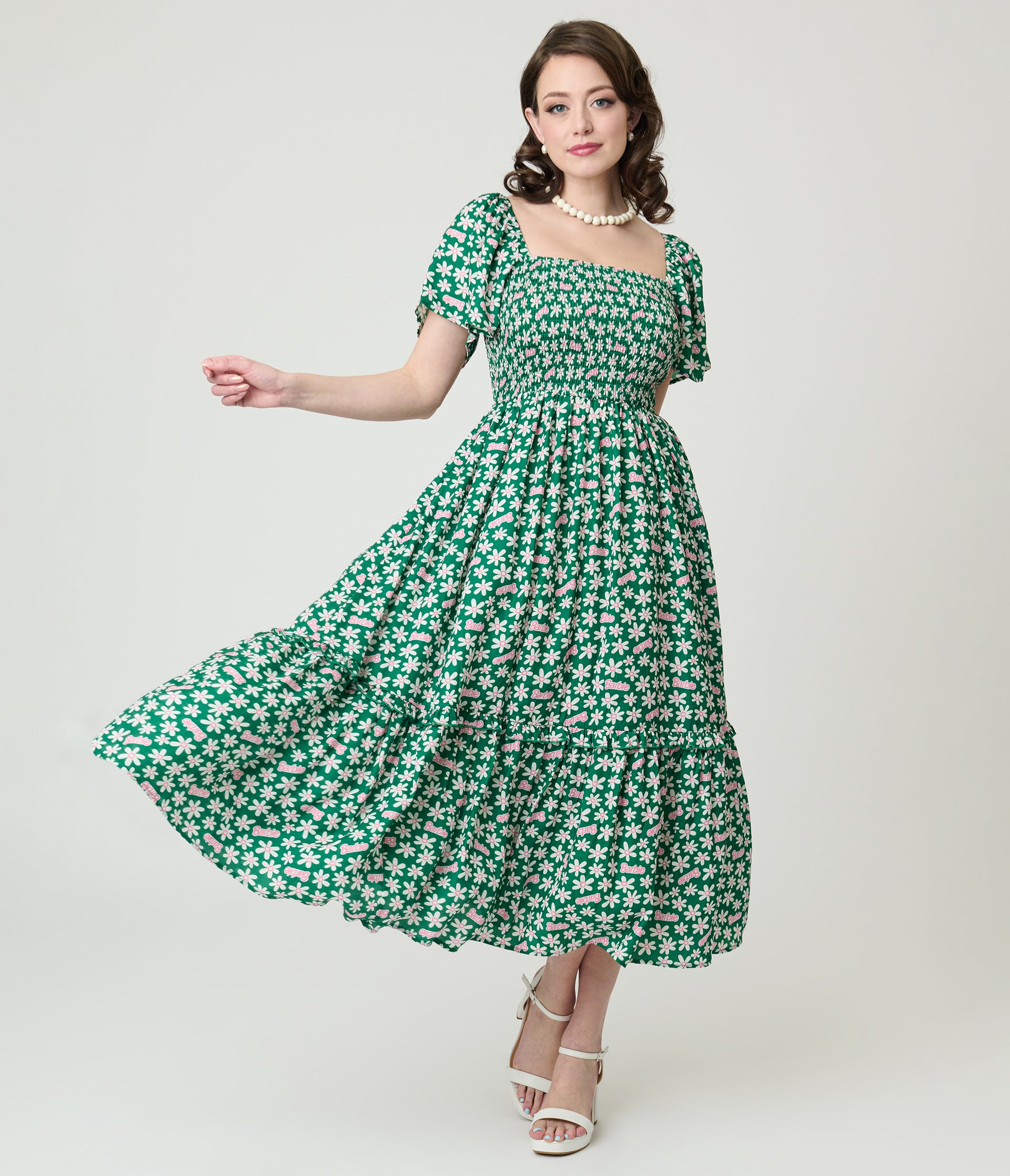 vintage barbie green dress The NEW Titian bubblecut Barbie that just came out today designed by Bill  Greening in her stunning 1965's "Modern Art" reproduction dress. How  stunning is she? : r/Barbie