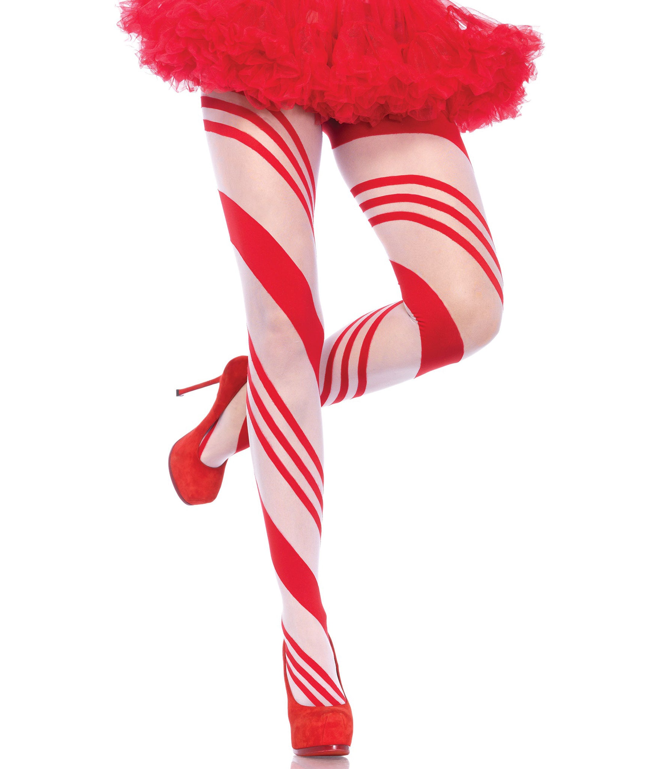 Leg Avenue Candy Cane Striped Tights