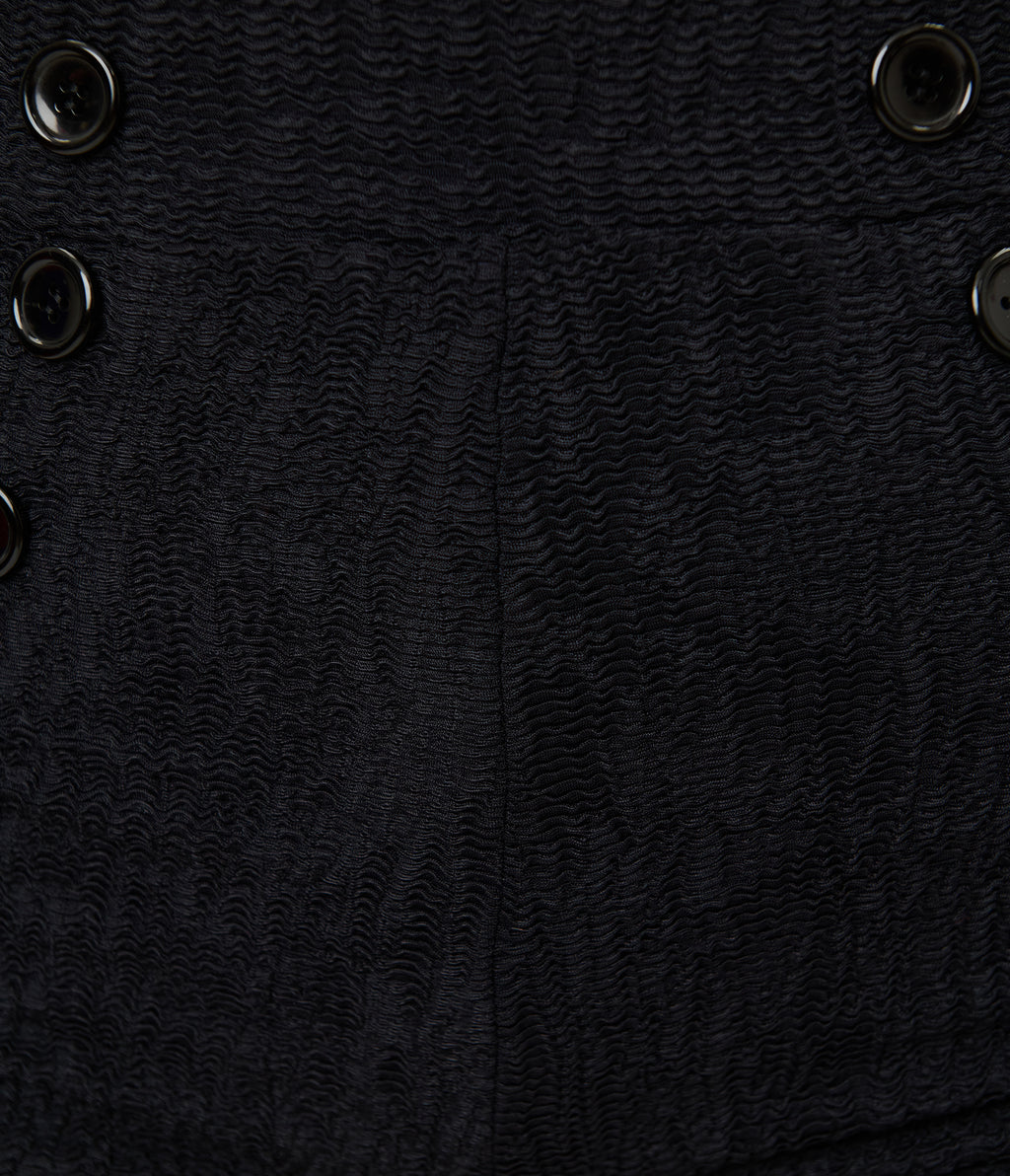 Pinky Pinups Textured Black High Waist Sailor Swim Bottoms