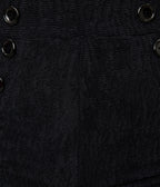 Pinky Pinups Textured Black High Waist Sailor Swim Bottoms