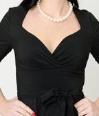 Lindy Bop Black Rita Flared Dress