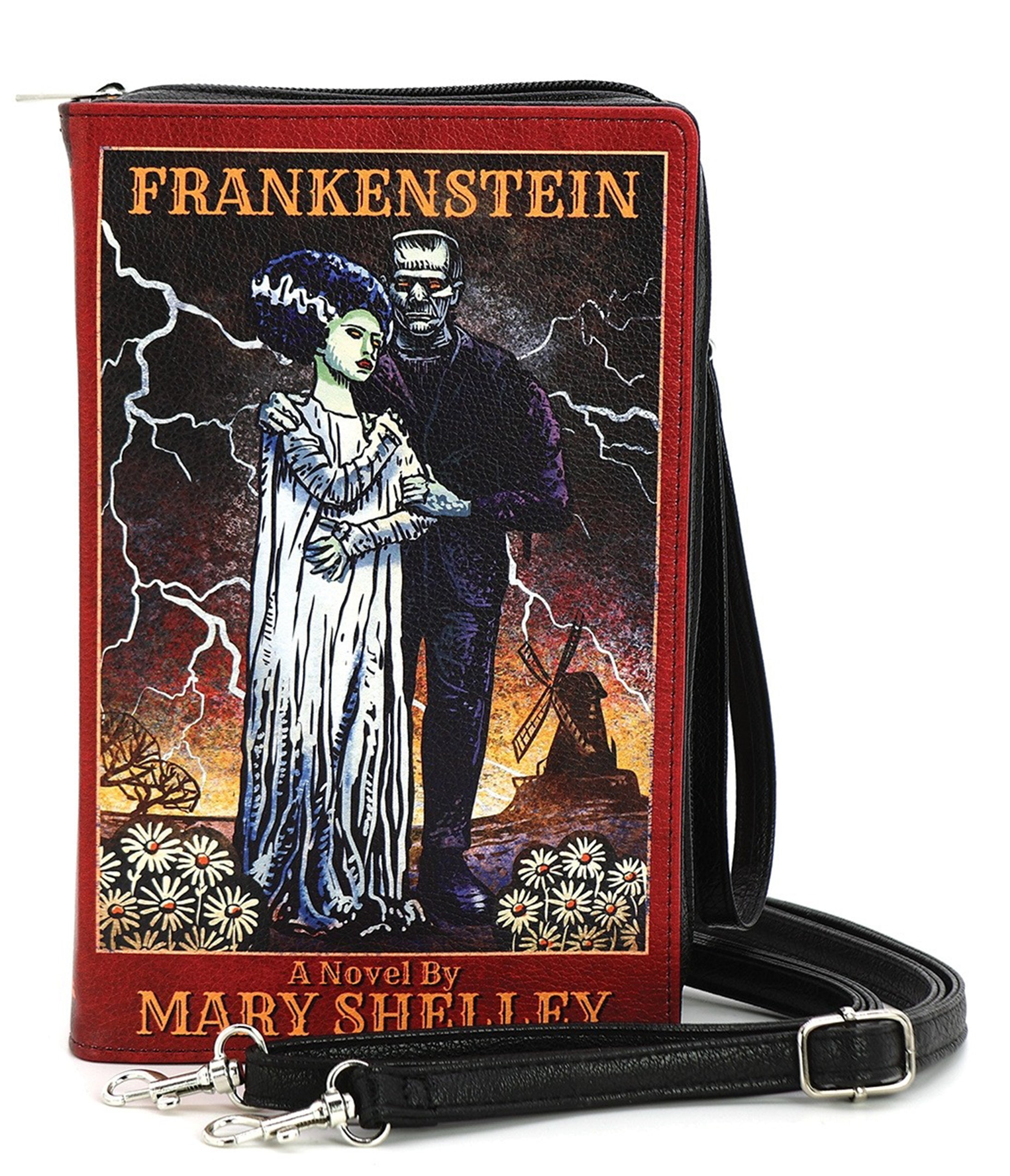 Frankenstein & Bride Book Clutch Bag