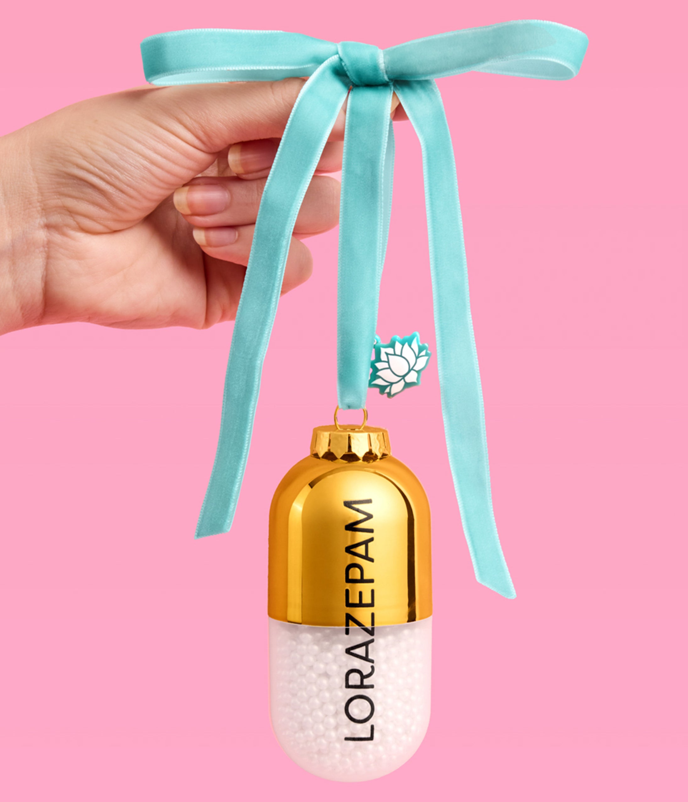 Lorazepam White Lotus Ornament