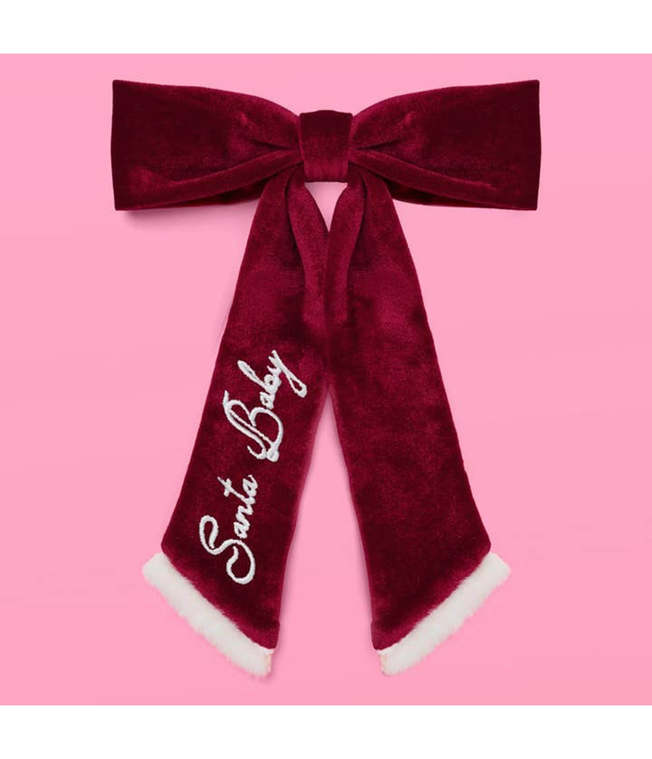 Santa Baby Bow Hair Clip