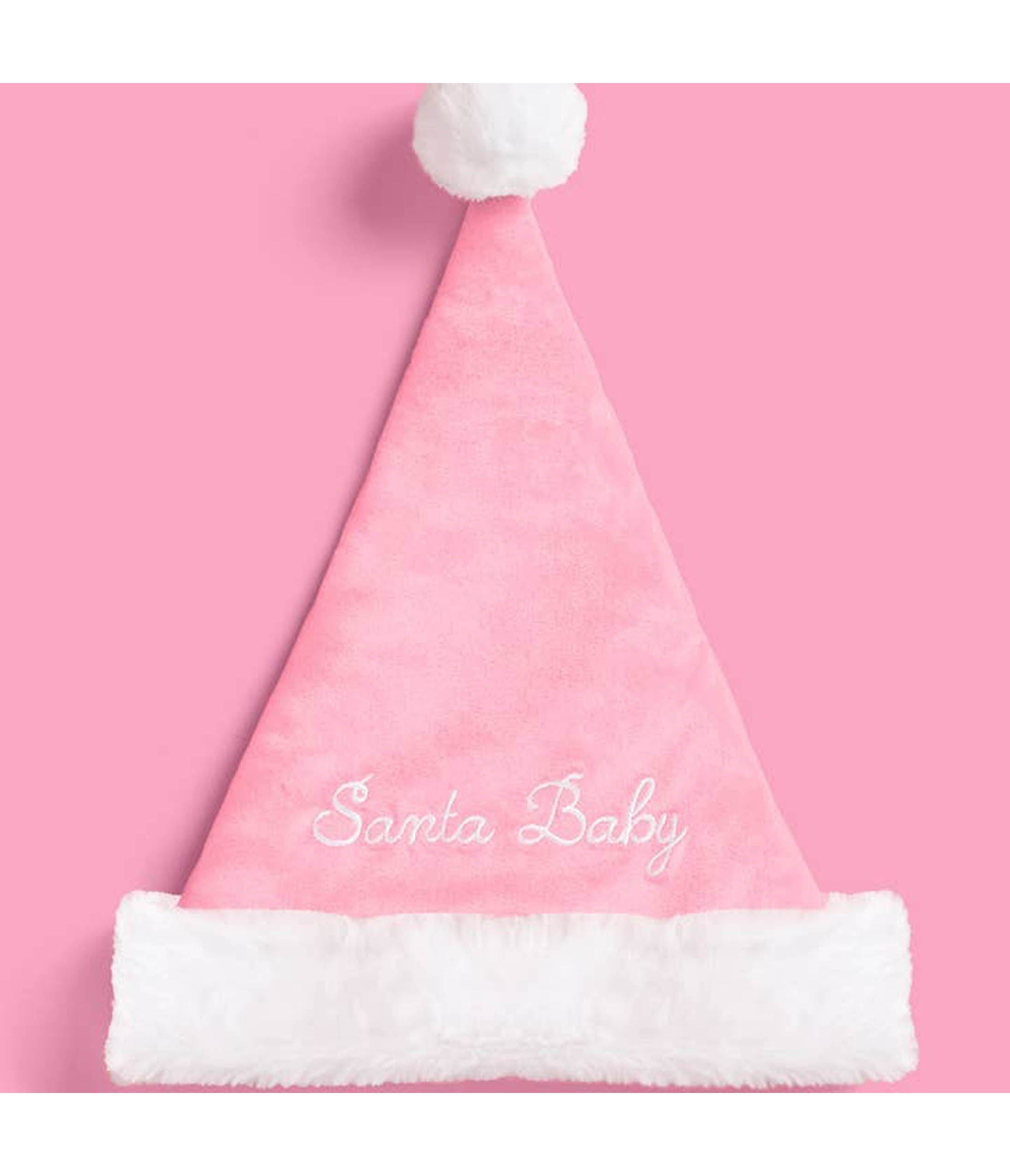 Pink Santa Baby Hat