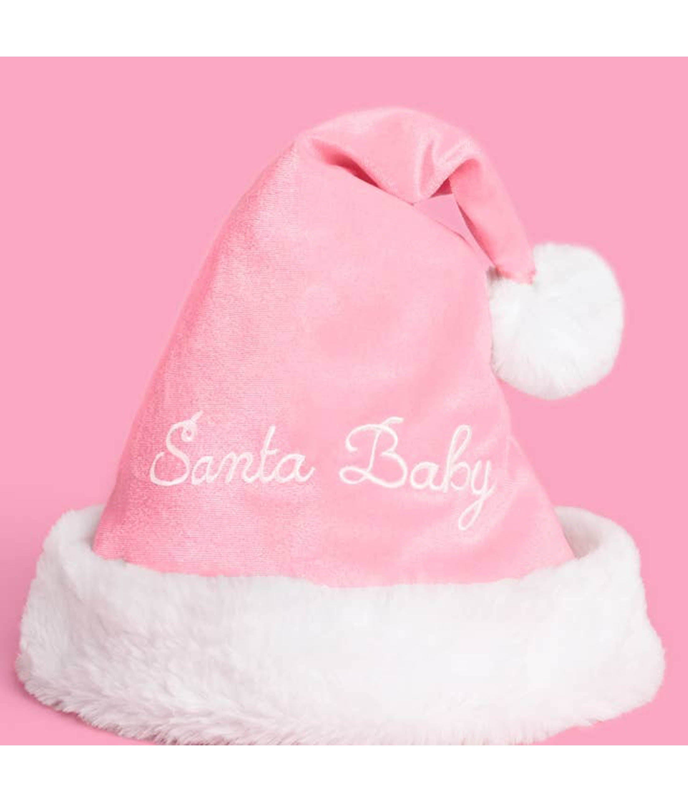 Pink Santa Baby Hat
