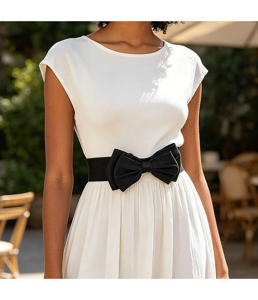 Black Bow Cinch Belt