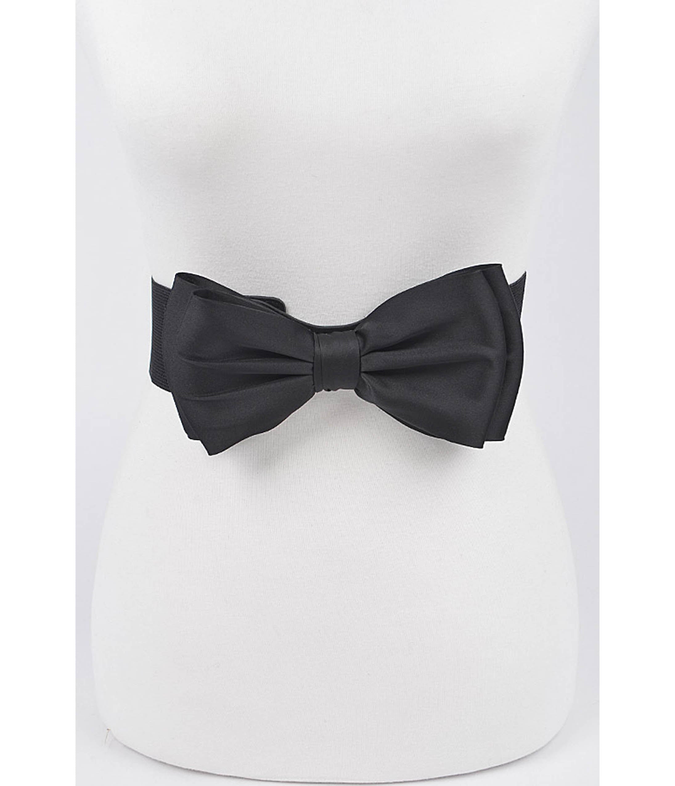 Black Bow Cinch Belt