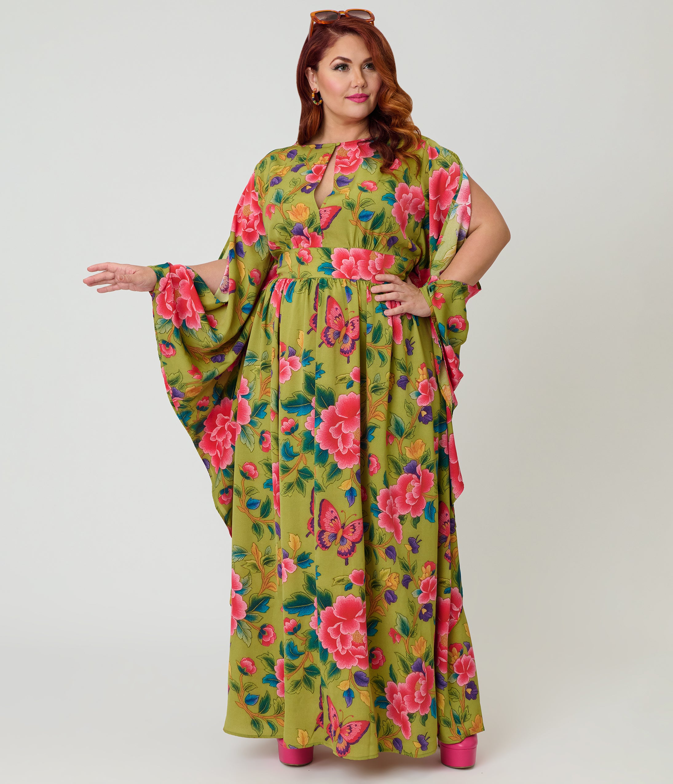 caftan plus size dress Final Sale in White Blue and Orange Swirl Print fill your wardrobe with some royal stuff by simply clicking on the buy now button KECVOT Kaftan Dresses for Women