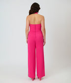 Smak Parlour Hot Pink Rainbow Stripe Glamour Goddess Jumpsuit