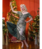 Silver & Green Shimmer Bliss Dress