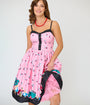 Disney Alice In Wonderland Collection By Unique Vintage Pink Queen of Hearts Sweetheart Swing Dress