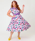 Disney Alice In Wonderland Collection By Unique Vintage Plus Size Wonderland Map Hedda Swing Dress
