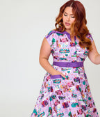 Disney Alice In Wonderland Collection By Unique Vintage Plus Size Wonderland Map Hedda Swing Dress