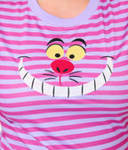Disney Alice In Wonderland Collection By Unique Vintage Plus Size Cheshire Cat Back to Basics Top