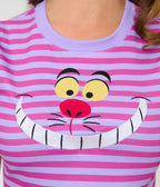 Disney Alice In Wonderland Collection By Unique Vintage Cheshire Cat Back to Basics Top