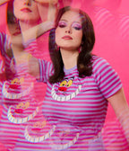 Disney Alice In Wonderland Collection By Unique Vintage Cheshire Cat Back to Basics Top