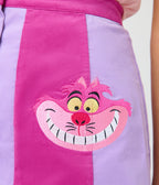 Disney Alice In Wonderland Collection By Smak Parlour Purple Cheshire Cat Corduroy Mini Skirt