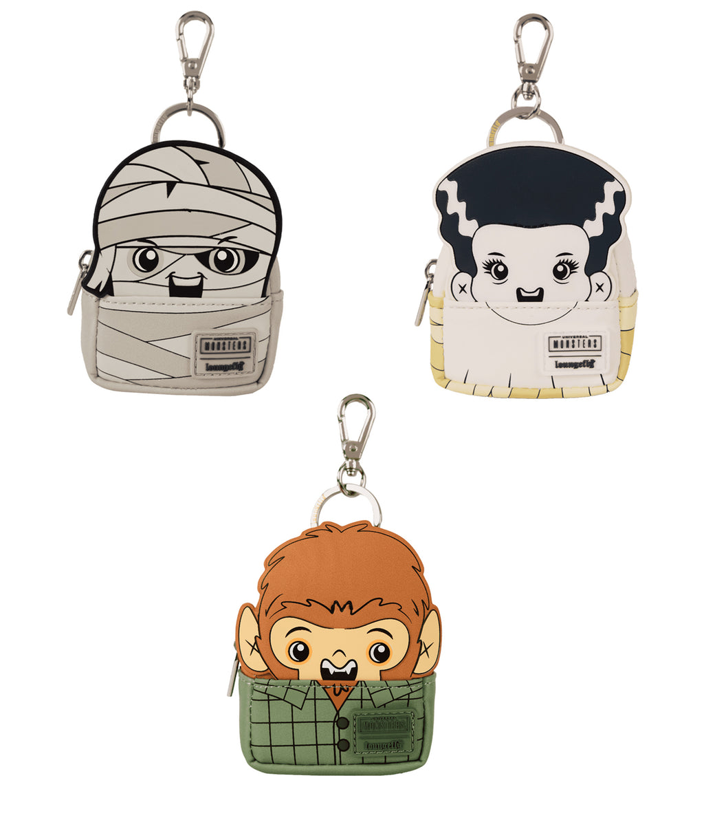 Loungefly Universal Monsters Cosplay Mystery Mini Backpack Keychain Charm