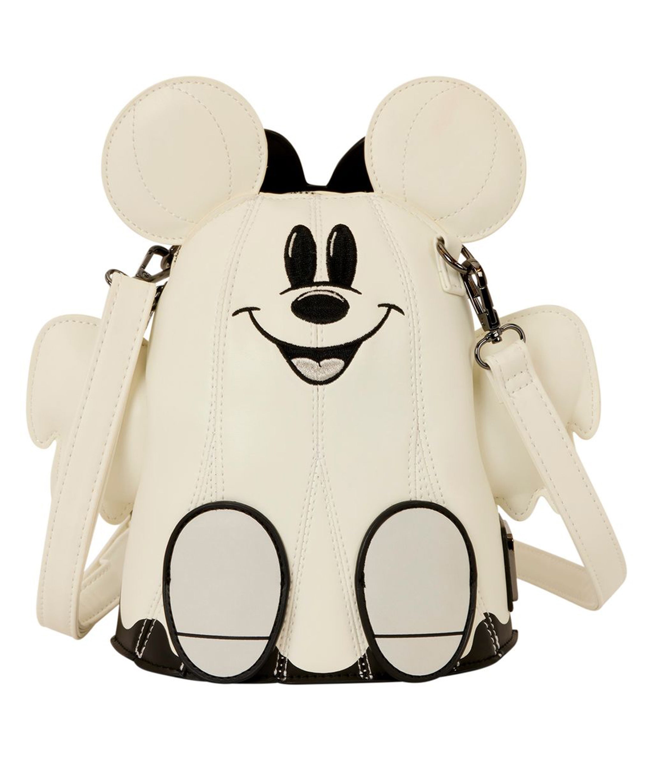 Loungefly Disney Mickey & Minnie Mouse Glow in the Dark Ghost Crossbody Bag