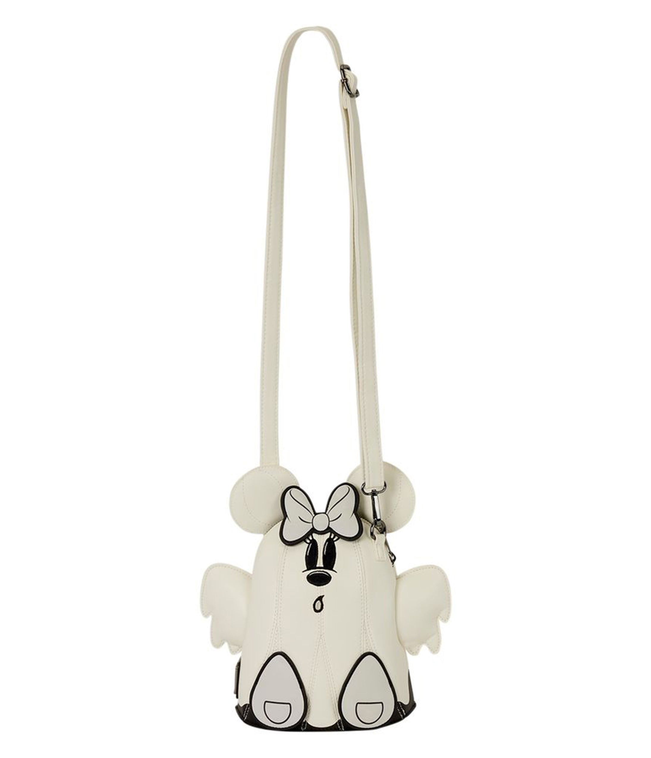 Loungefly Disney Mickey & Minnie Mouse Glow in the Dark Ghost Crossbody Bag