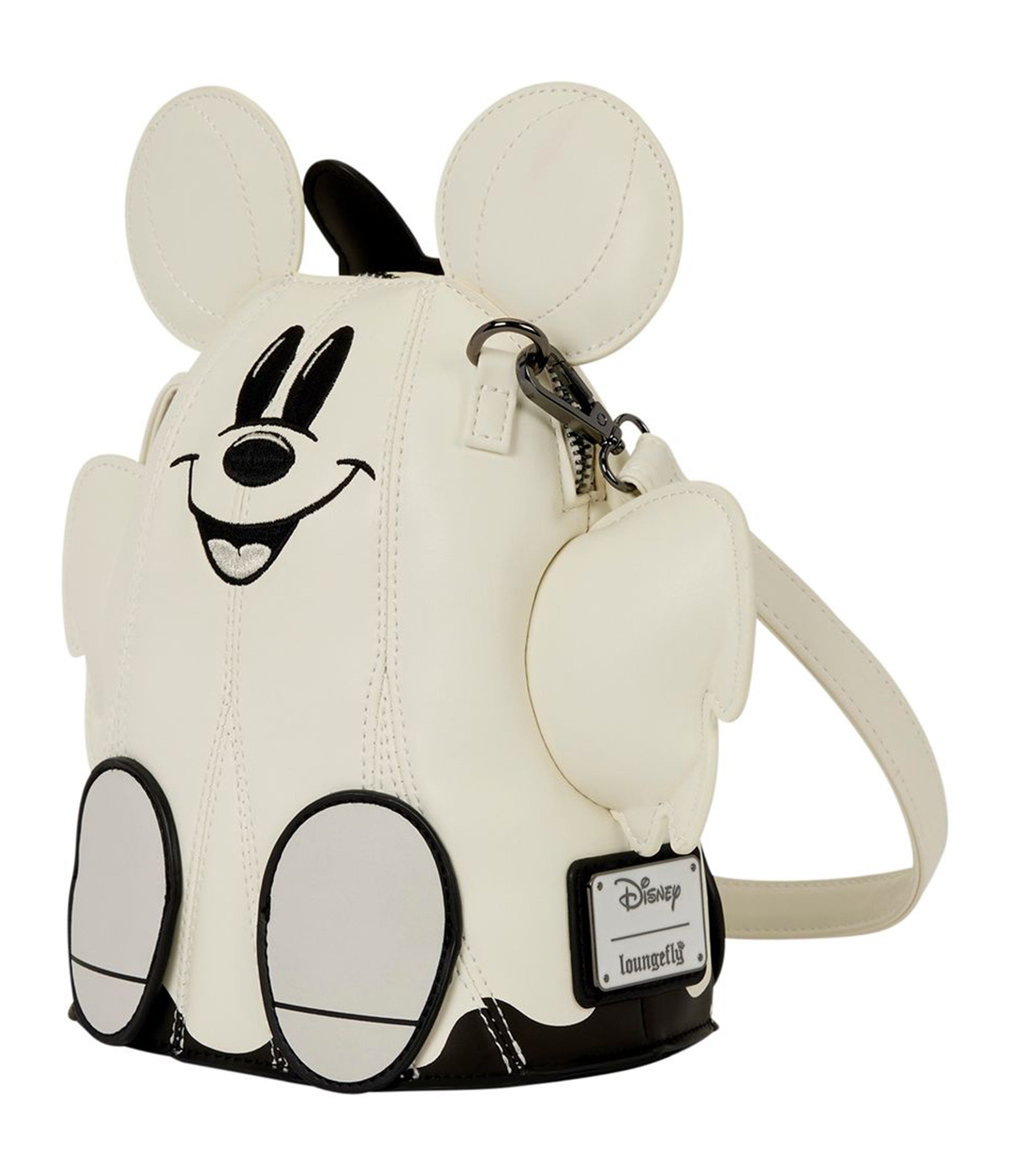 Loungefly Disney Mickey & Minnie Mouse Glow in the Dark Ghost Crossbody Bag