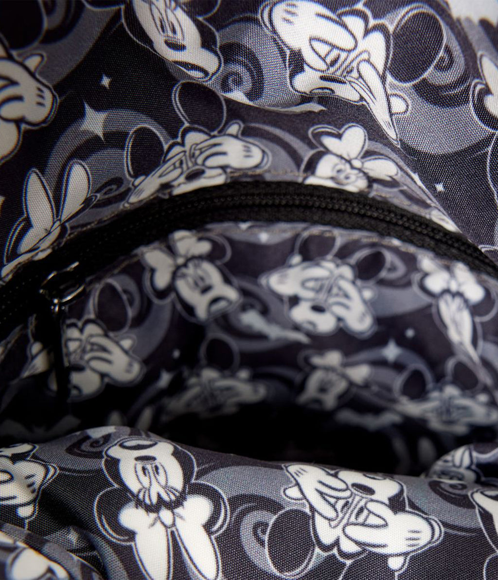 Loungefly Disney Mickey & Minnie Mouse Glow in the Dark Ghost Crossbody Bag