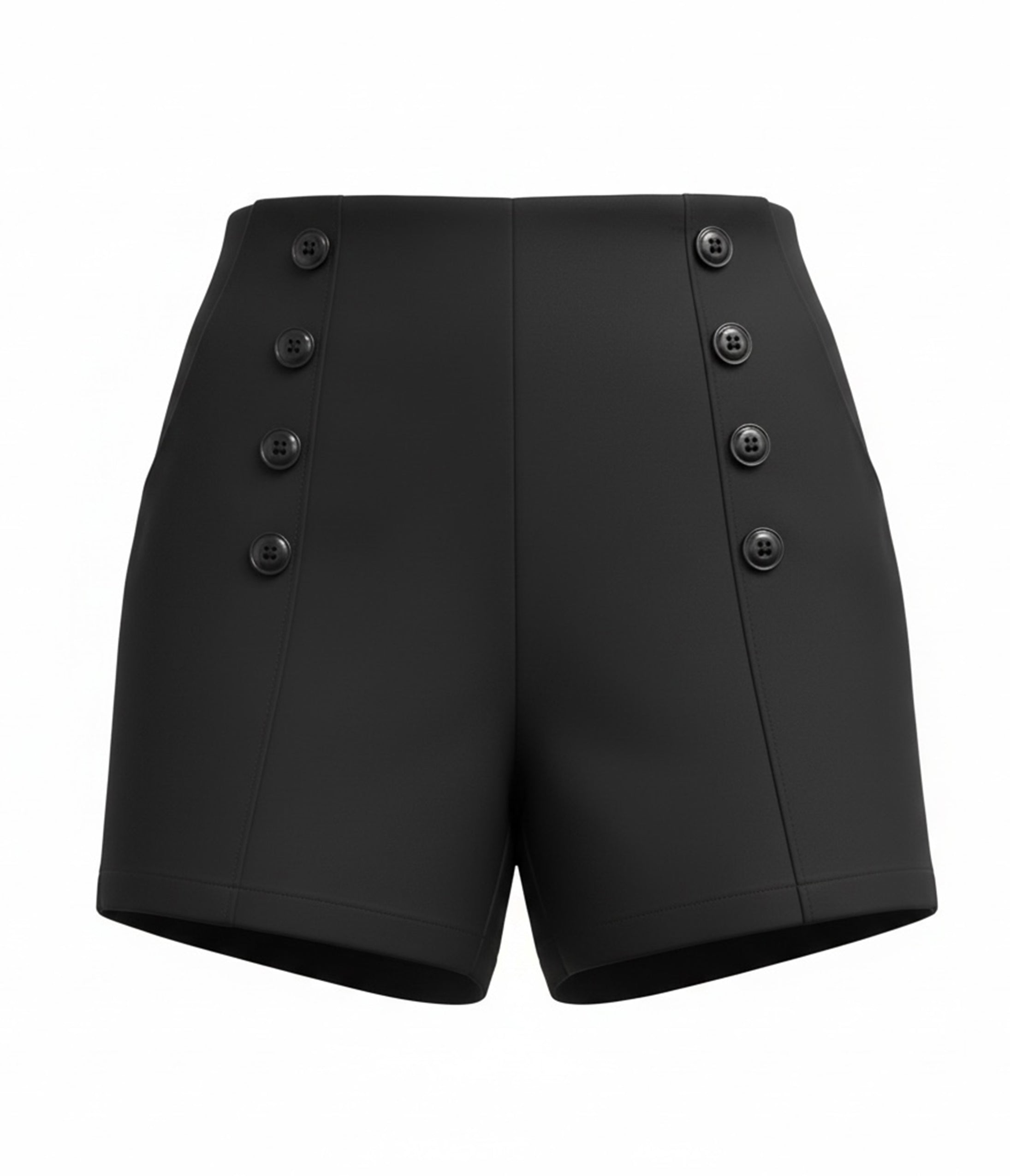 Rockin Bettie Black High Waist Shorts