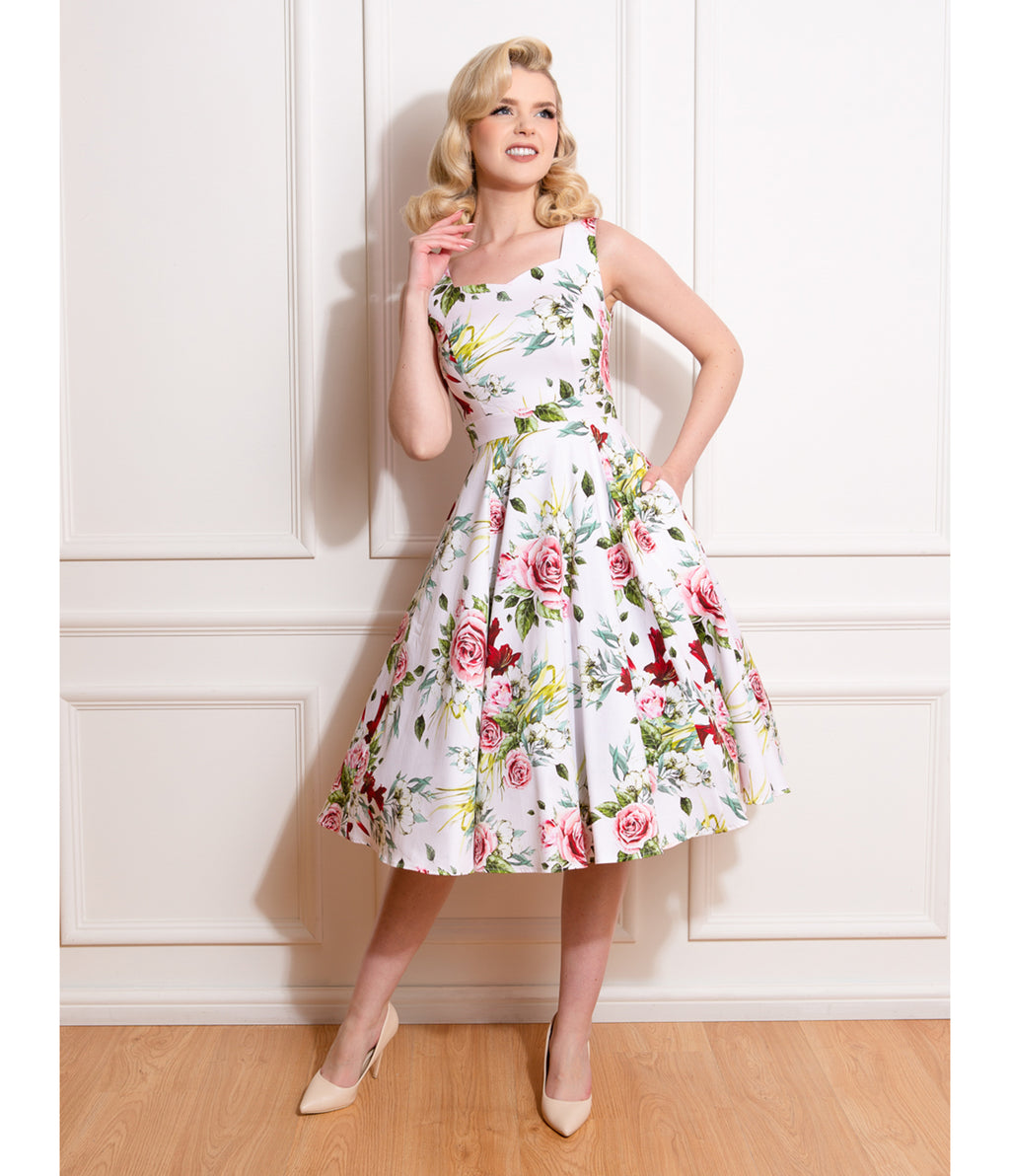 Floral Print Carole Swing Dress