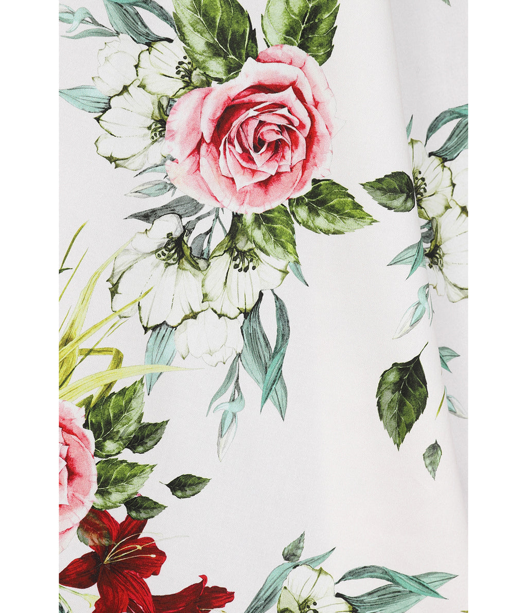 Plus Size Floral Print Carole Swing Dress