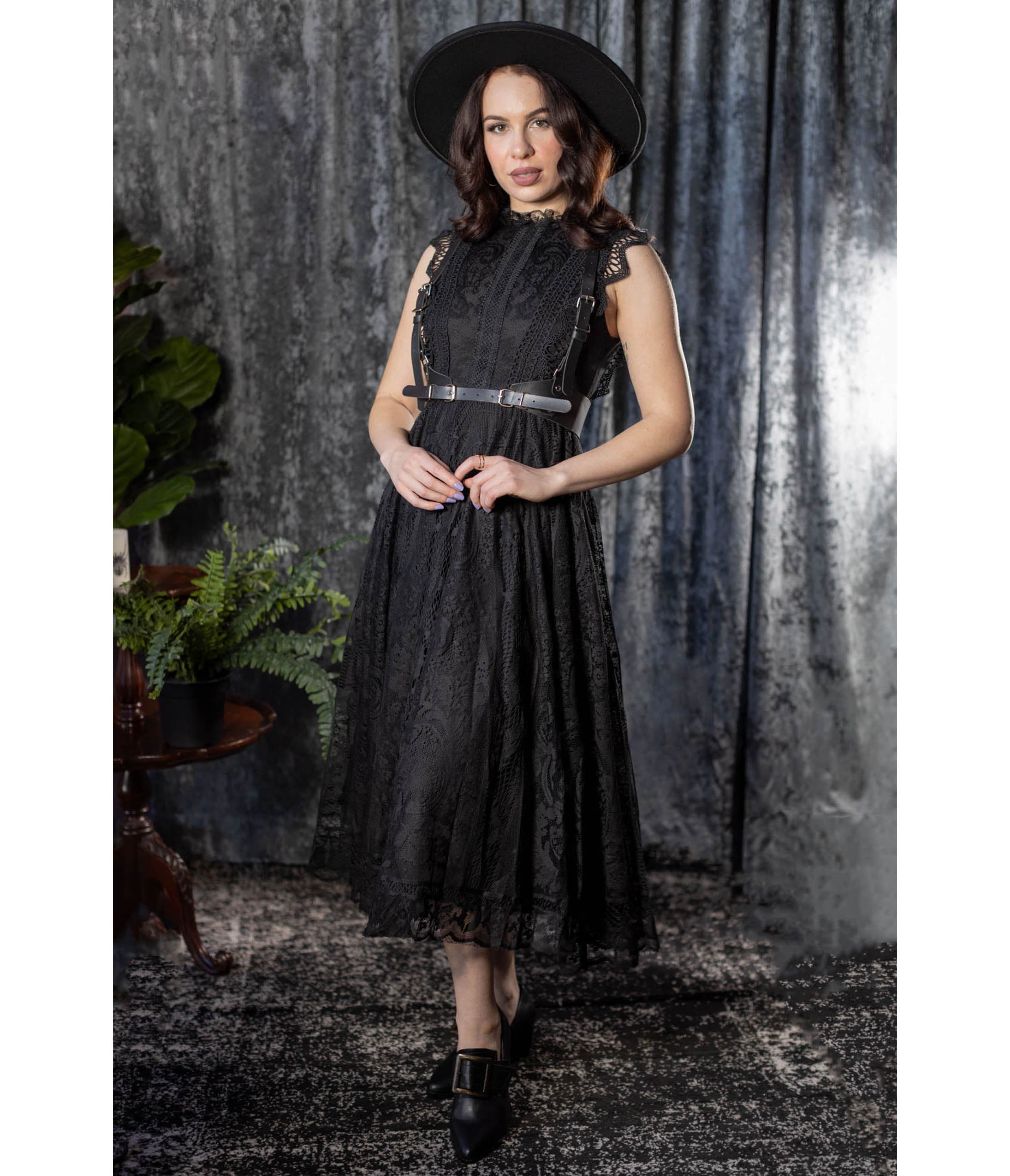 Witchwood Bags Black Lace Arabella Dress