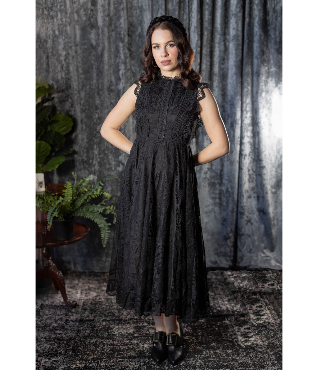 Witchwood Bags Black Lace Arabella Dress