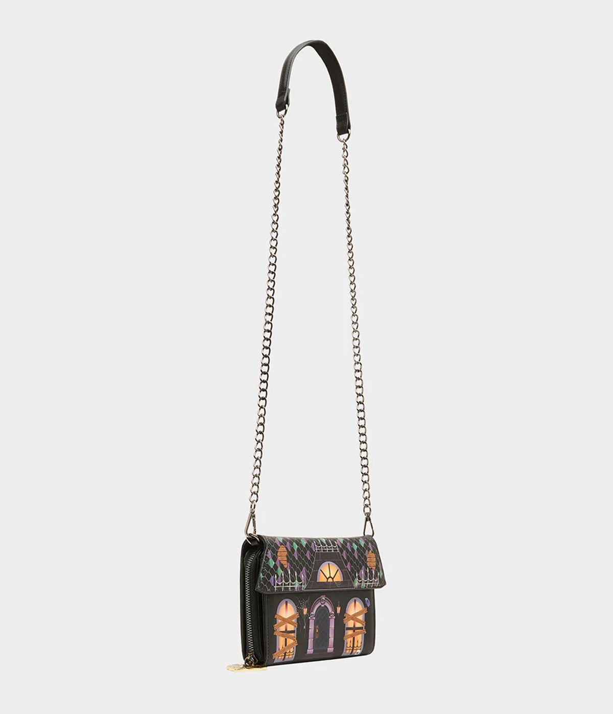 Betsey Johnson Black Boo & Breakfast Wallet On Chain