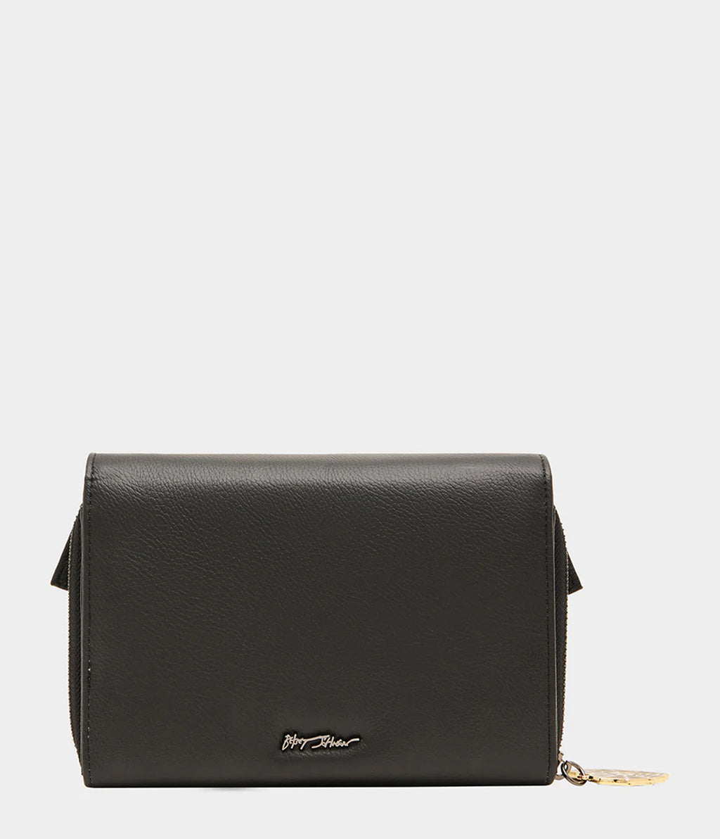 Betsey Johnson Black Boo & Breakfast Wallet On Chain