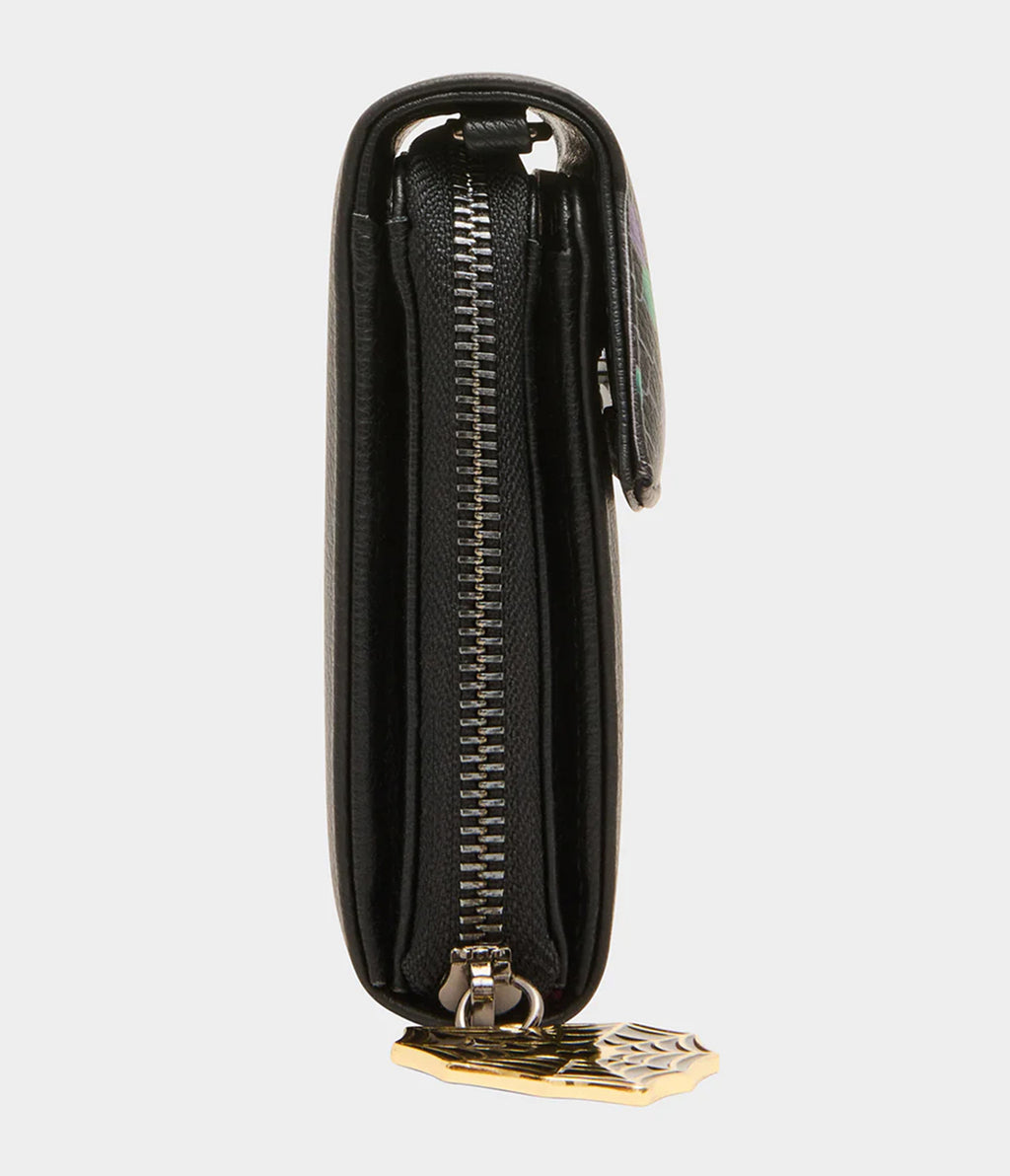 Betsey Johnson Black Boo & Breakfast Wallet On Chain