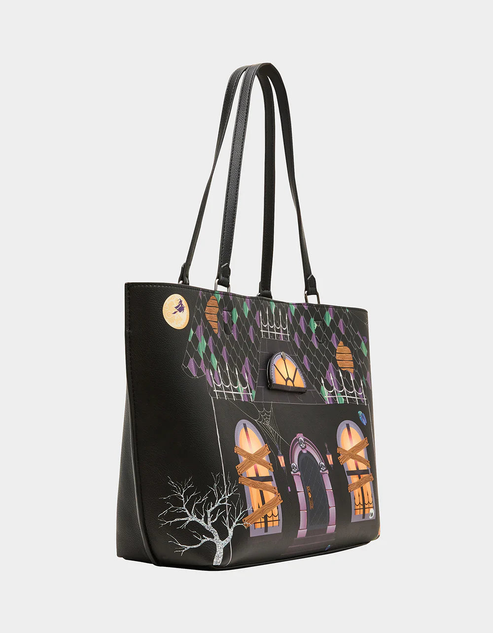 Betsey Johnson Black Boo & Breakfast Haunted House Tote