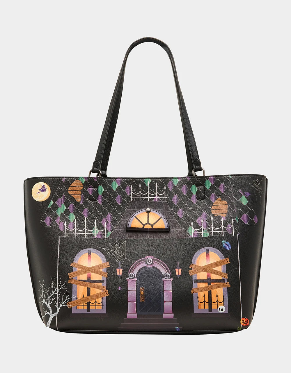 Betsey Johnson Black Boo & Breakfast Haunted House Tote