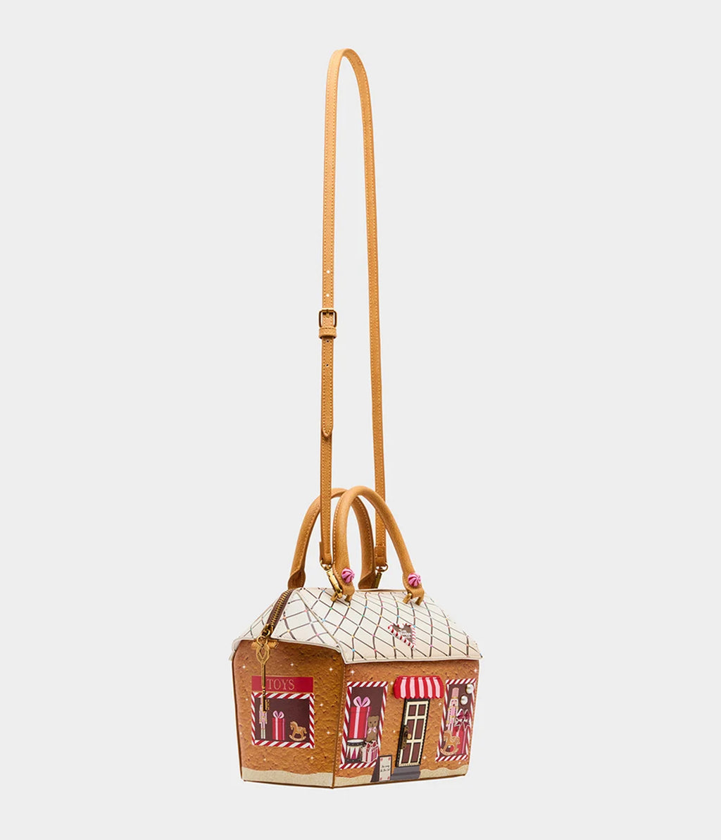 Betsey Johnson Brown Gingerbread Treat Me Right Handbag
