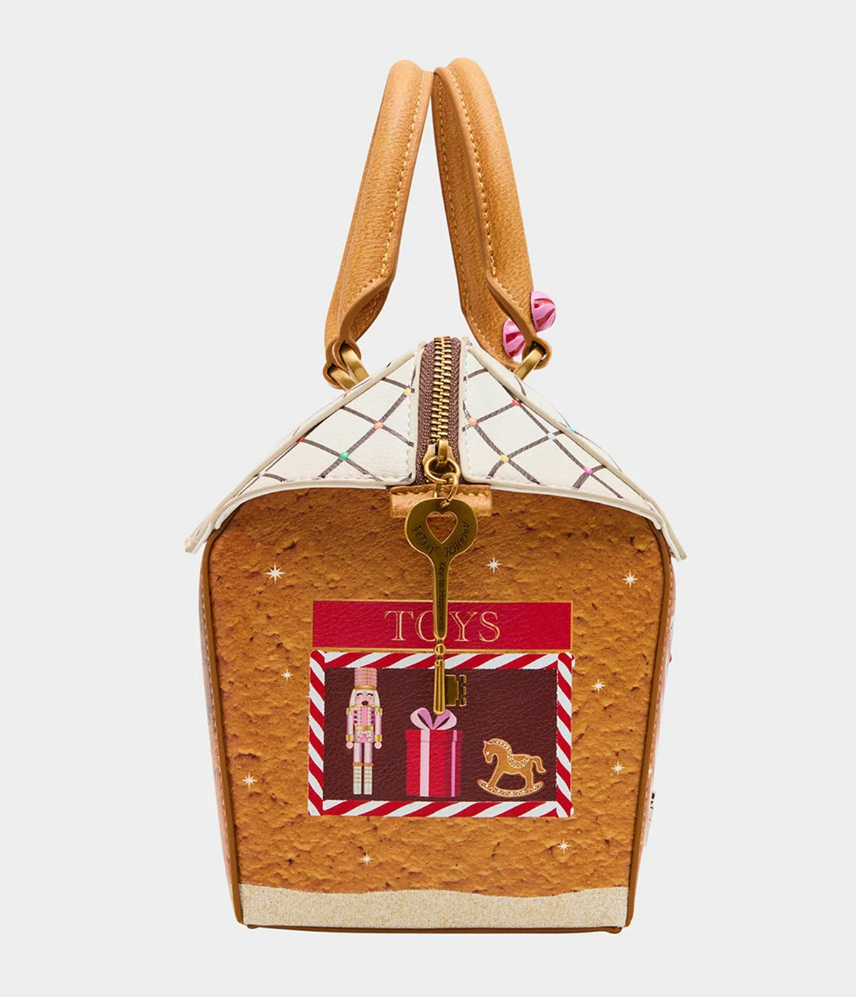 Betsey Johnson Brown Gingerbread Treat Me Right Handbag
