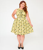 Retrolicious Plus Size Mystical Cats Elizabeth Dress