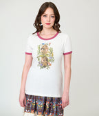 Harry Potter x Unique Vintage Herbology Print Ringer Graphic Tee