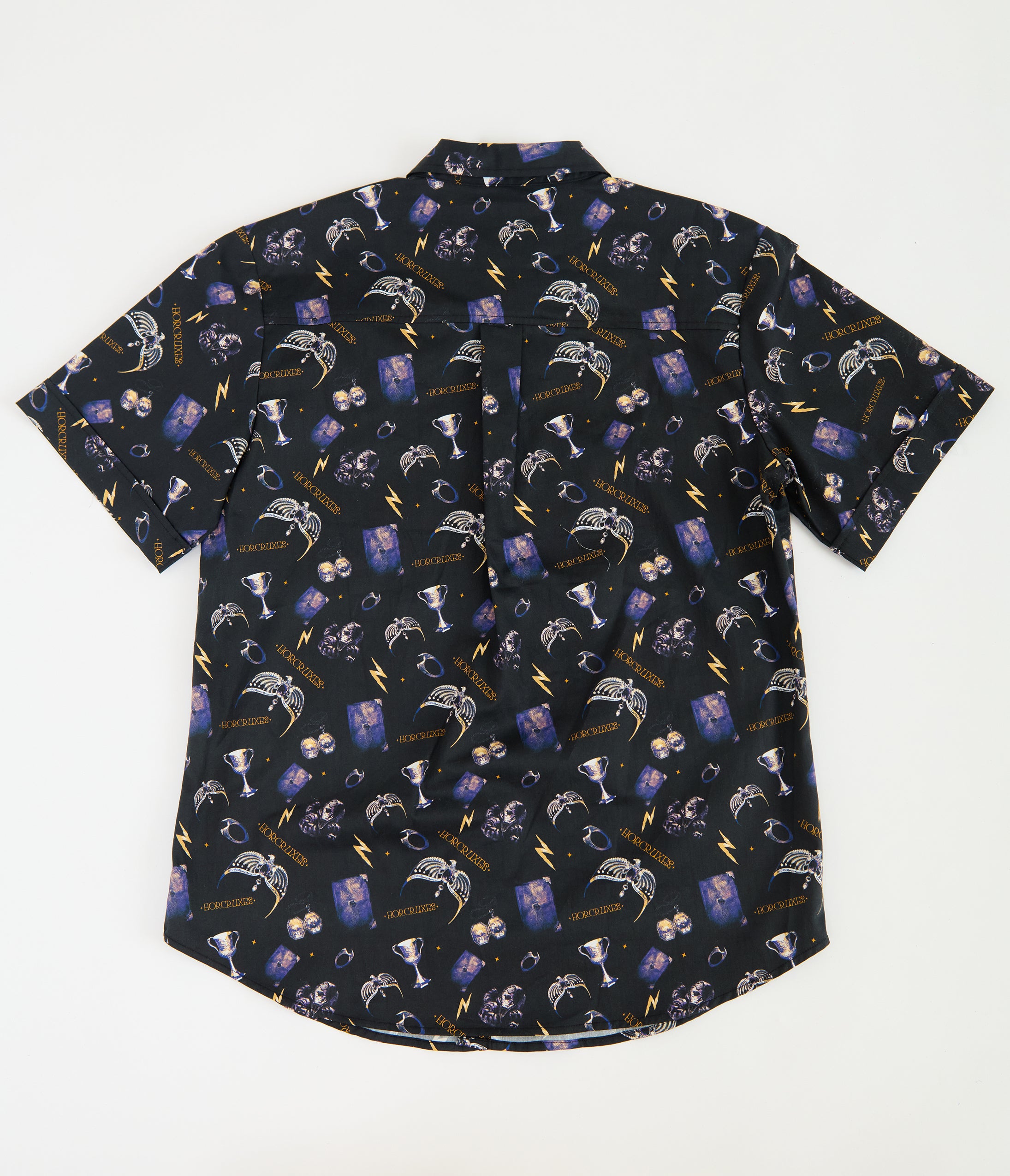 Harry Potter x Unique Vintage Black & Purple Horcruxes Mens Shirt