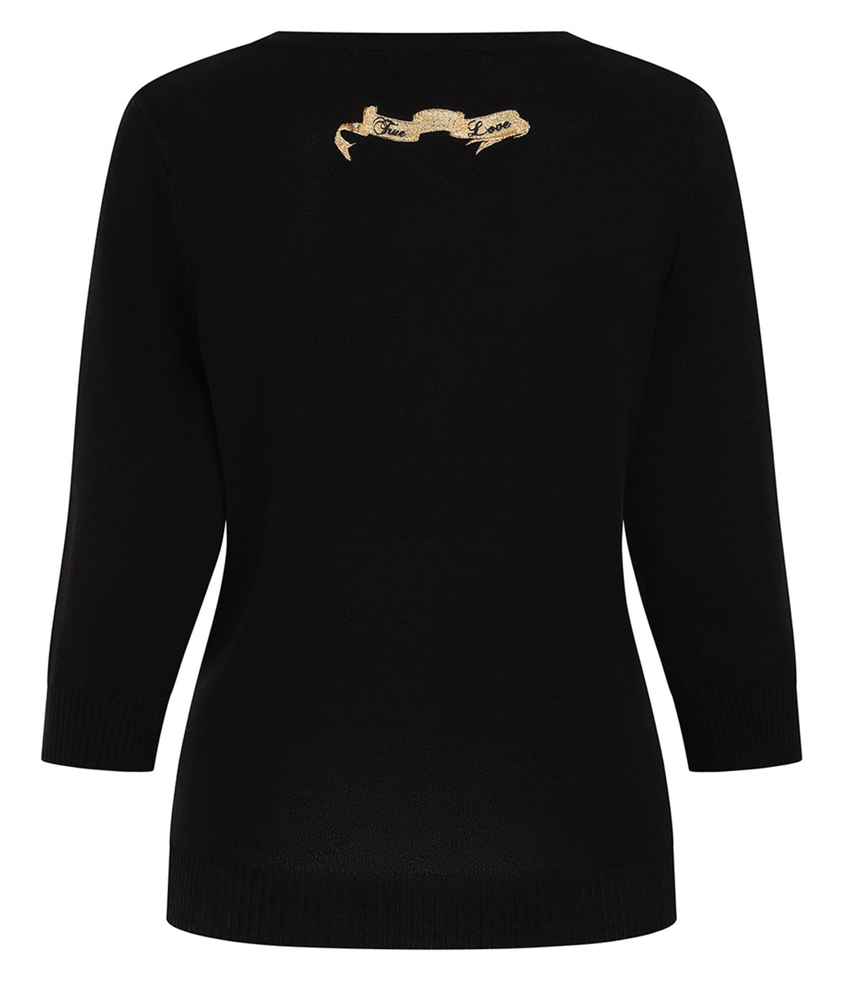 Banned Black True Love Heart Mia Cardigan