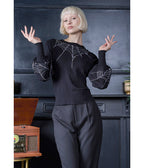 Banned Black Spiderweb Carla Sweater