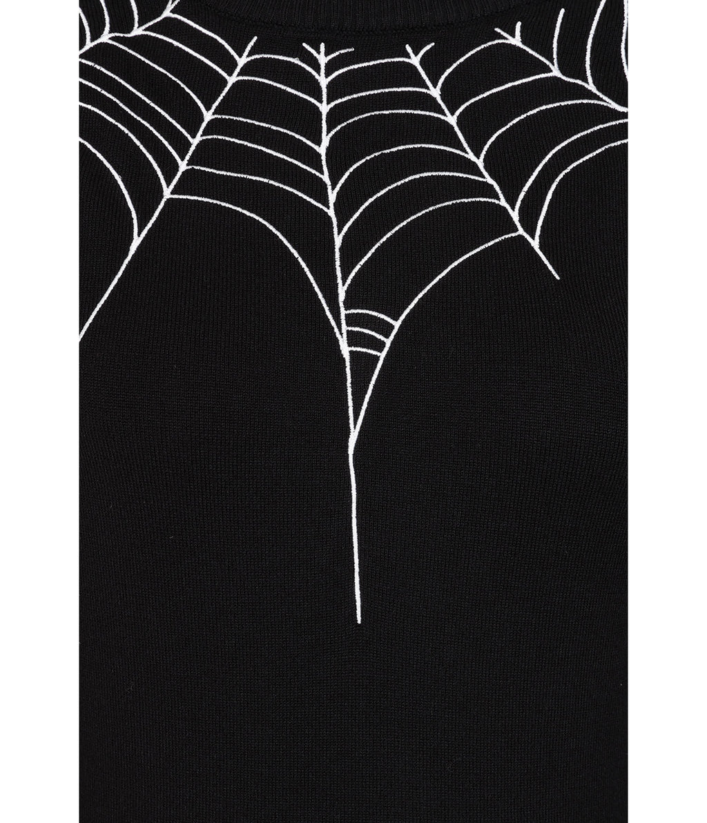 Banned Black Spiderweb Carla Sweater