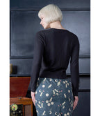 Banned Retro Black Heritage Moon Embroidered Cardigan