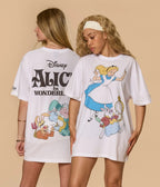 Cakeworthy Disney Alice in Wonderland White Unisex Graphic Tee