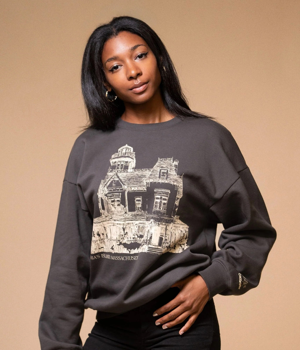 Cakeworthy Practical Magic Black Maria’s Island House Graphic Sweatshirt